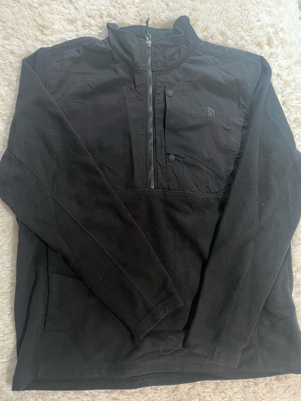 The North Face Black Half-Zip Fleece Pullover